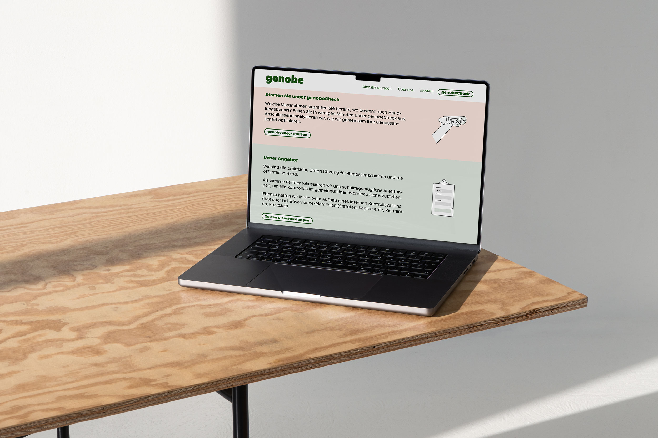 Webdesign Basel. Grafik Basel. Website für Genossenschaften. 