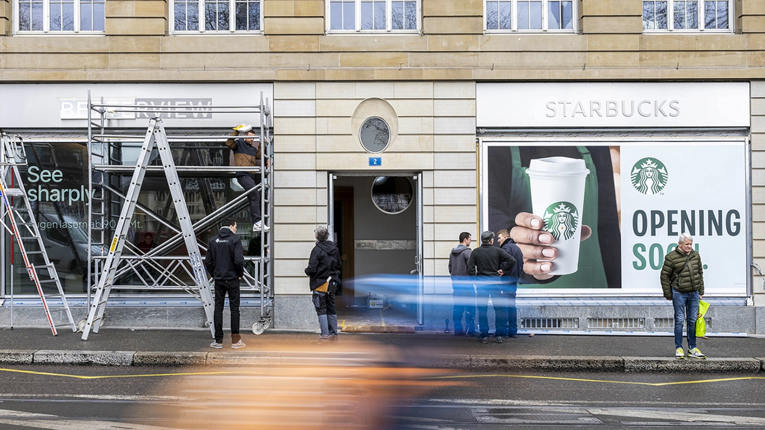 Signaletik Basel, Beschriftung Geschäftshaus